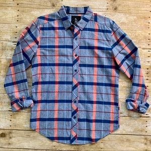 Men’s soft cotton button up long sleeve shirt